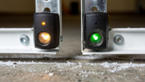 garage door photo eye sensor alignment check